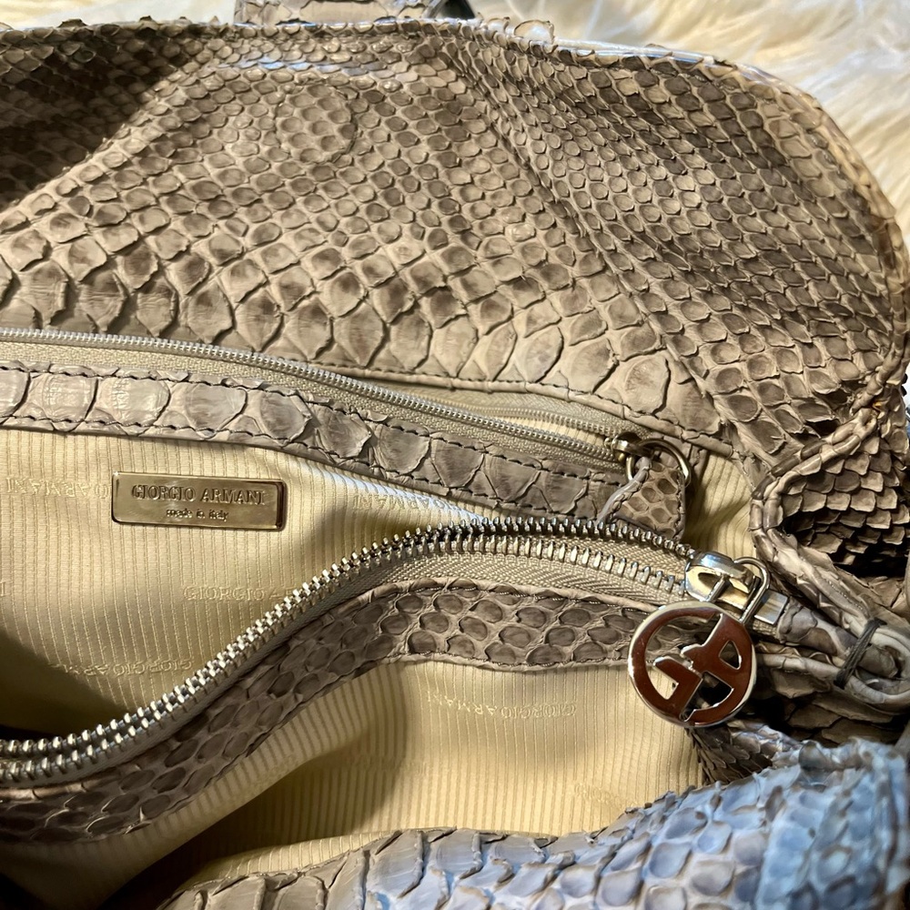Giorgio Armani Python Skin bag - Picture 5 of 7